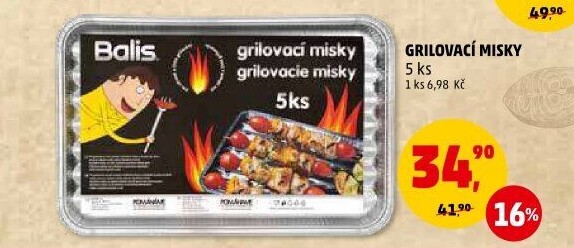 Grilovací tácky Balis