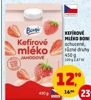 Kefírové mléko ochucené Boni