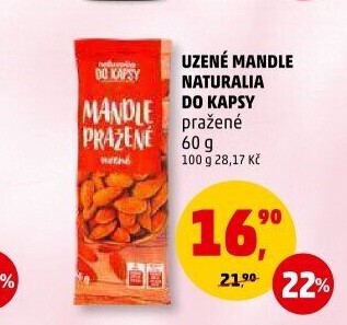 Mandle uzené pražené Naturalia
