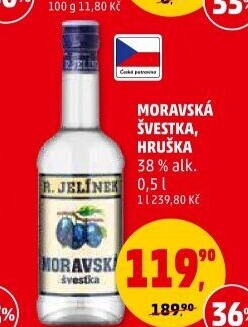 Pálenka Švestka Moravská Rudolf Jelínek