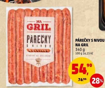 Párečky s nivou Na gril Penny
