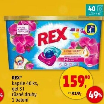 Prací kapsle Rex
