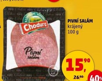 Salám pivní Beskydské uzeniny Chodura