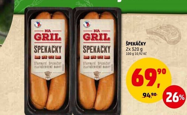 Špekáčky Na gril Penny