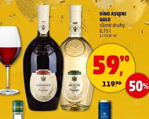 Vína Gold Asconi
