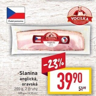 Anglická slanina Vocílka