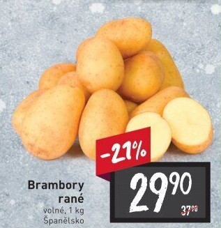 Brambory konzumní rané