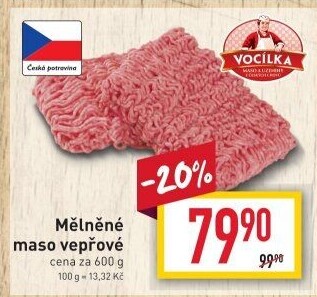 Maso mleté vepřové Vocílka