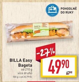 Obložená bageta Easy Billa