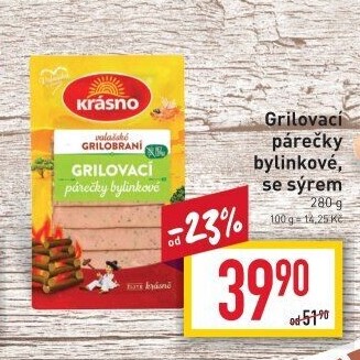 Párečky bylinkové grilovací Krásno