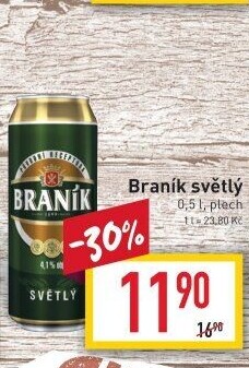 Pivo světlé Braník
