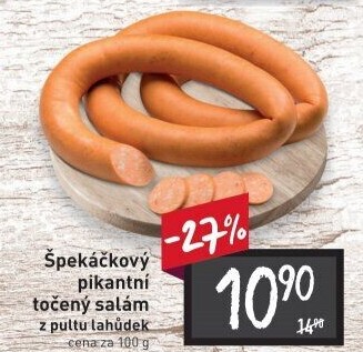 Salám špekáčkový pikantní točený