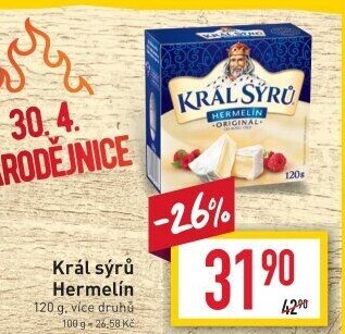 Sýr Hermelín Král sýrů