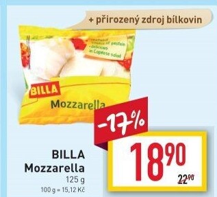 Sýr Mozzarella Billa