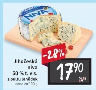 Sýr Niva Jihočeská 50% Madeta