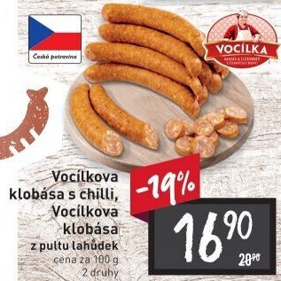 Vocílkova klobása s chilli Vocílka