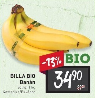 Banán Naše Bio Billa