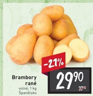Brambory konzumní rané