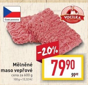 Maso mleté vepřové Vocílka