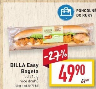 Obložená bageta Easy Billa