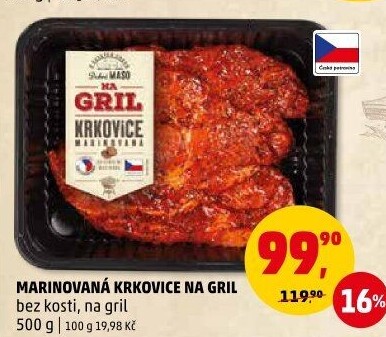Krkovice bez kosti marinovaná Na gril Penny