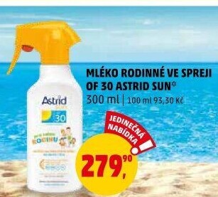 Mléko rodinné na opalování ve spreji OF 30 Astrid Sun