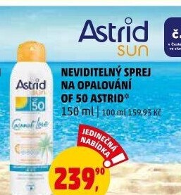 Neviditelný sprej na opalování OF 50 Astrid Sun