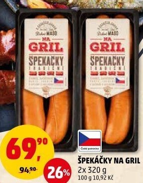 Špekáčky Na gril Penny