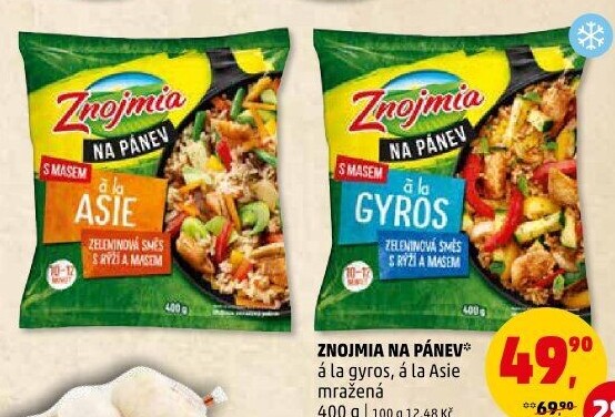 Zeleninová směs Na Pánev a la Gyros mražená Znojmia