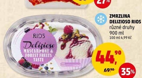Zmrzlina ve vaničce Delizioso Rios
