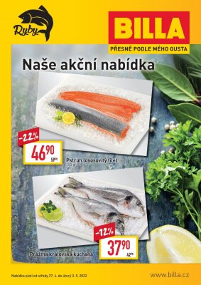 akční leták BILLA 27.4.2022-3.5.2022
