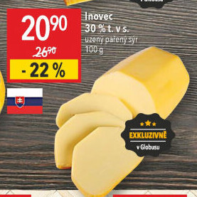 Sýr uzený pařený 30% Inovec