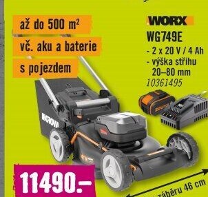 Aku sekačka Worx WG749E