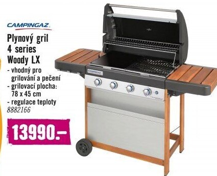 Gril plynový Campingaz 4 Series Woody LX