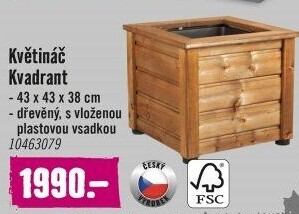 Květináč dřevěný
