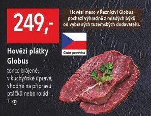 Hovězí plátky Globus