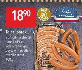 Párky s telecím masem