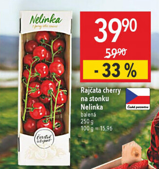 Rajčata cherry keříková Čerstvě utrženo
