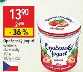 Jogurt ochucený Opočenský Bohemilk