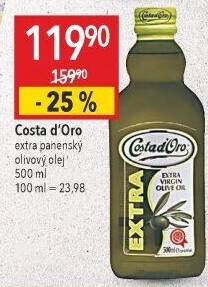 Olivový olej extra panenský Costa D'
