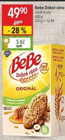 Sušenky BeBe Dobré ráno Opavia