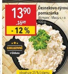 Sýrová pomazánka s česnekem