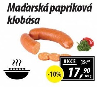 Maďarská papriková klobása