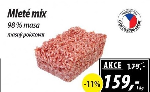 Mleté maso mix