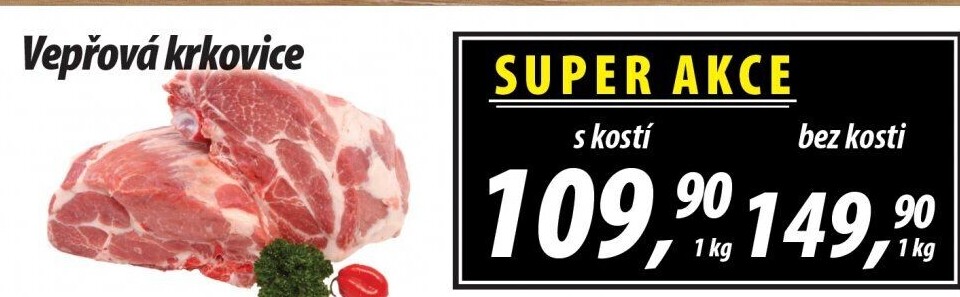 Vepřová krkovice s kostí