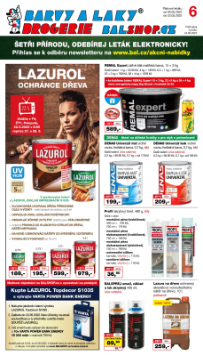 akční leták Barvy a laky drogerie 3.5.2022-22.5.2022