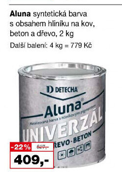 Barva na kov beton dřevo Aluna Detecha
