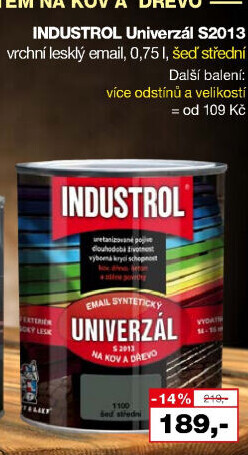 Nátěr na kov a dřevo Univerzál lesk Industrol