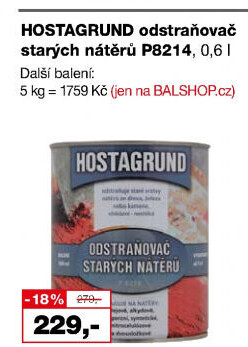 Odstraňovač starých nátěrů Hostagrund