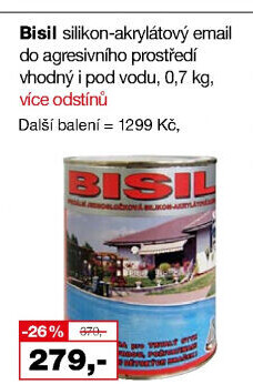 Silikon - akrylátový email Bisil